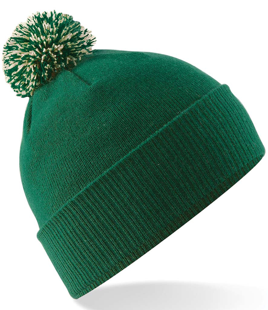 Bottle Green / Off White