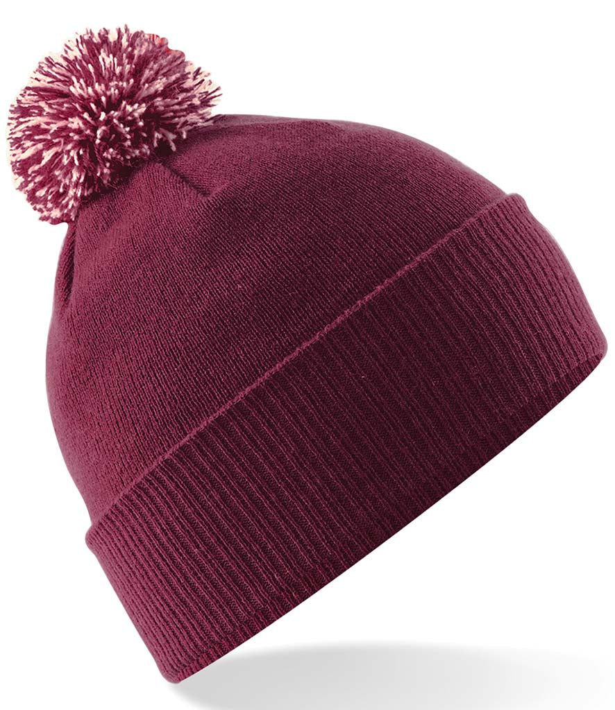 Burgundy / Off White