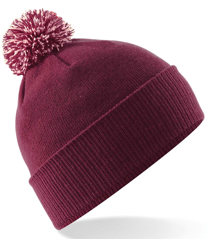 Burgundy / Off White