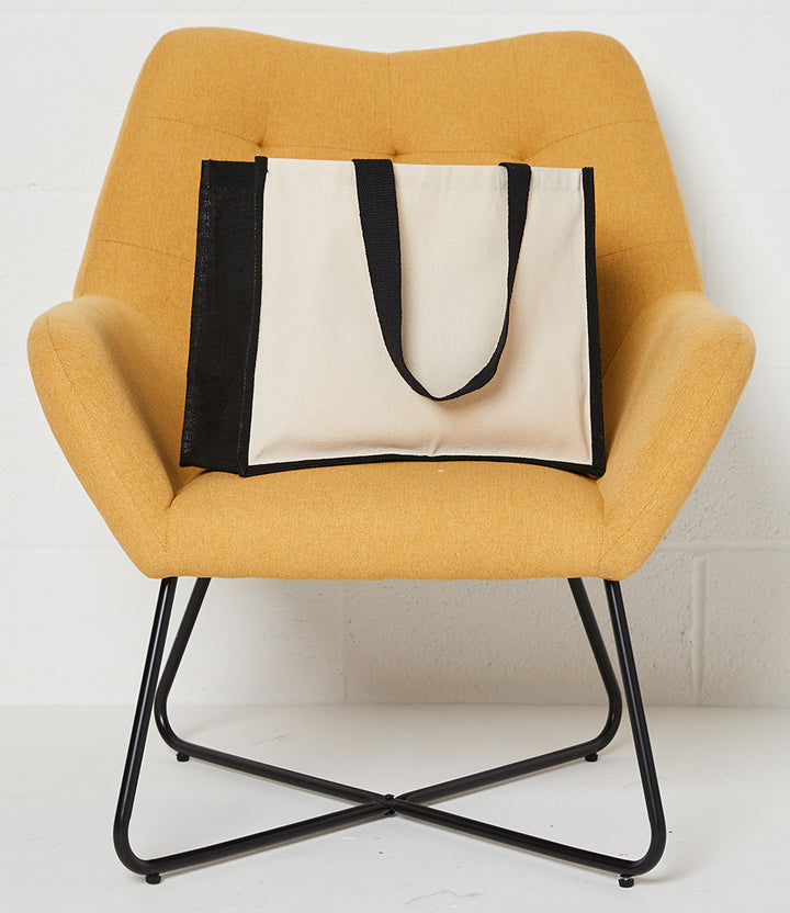 Brand Lab Jute and Canvas Shopper BR101