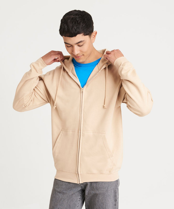 AWDis Zip Up Hooded Sweatshirt JH050